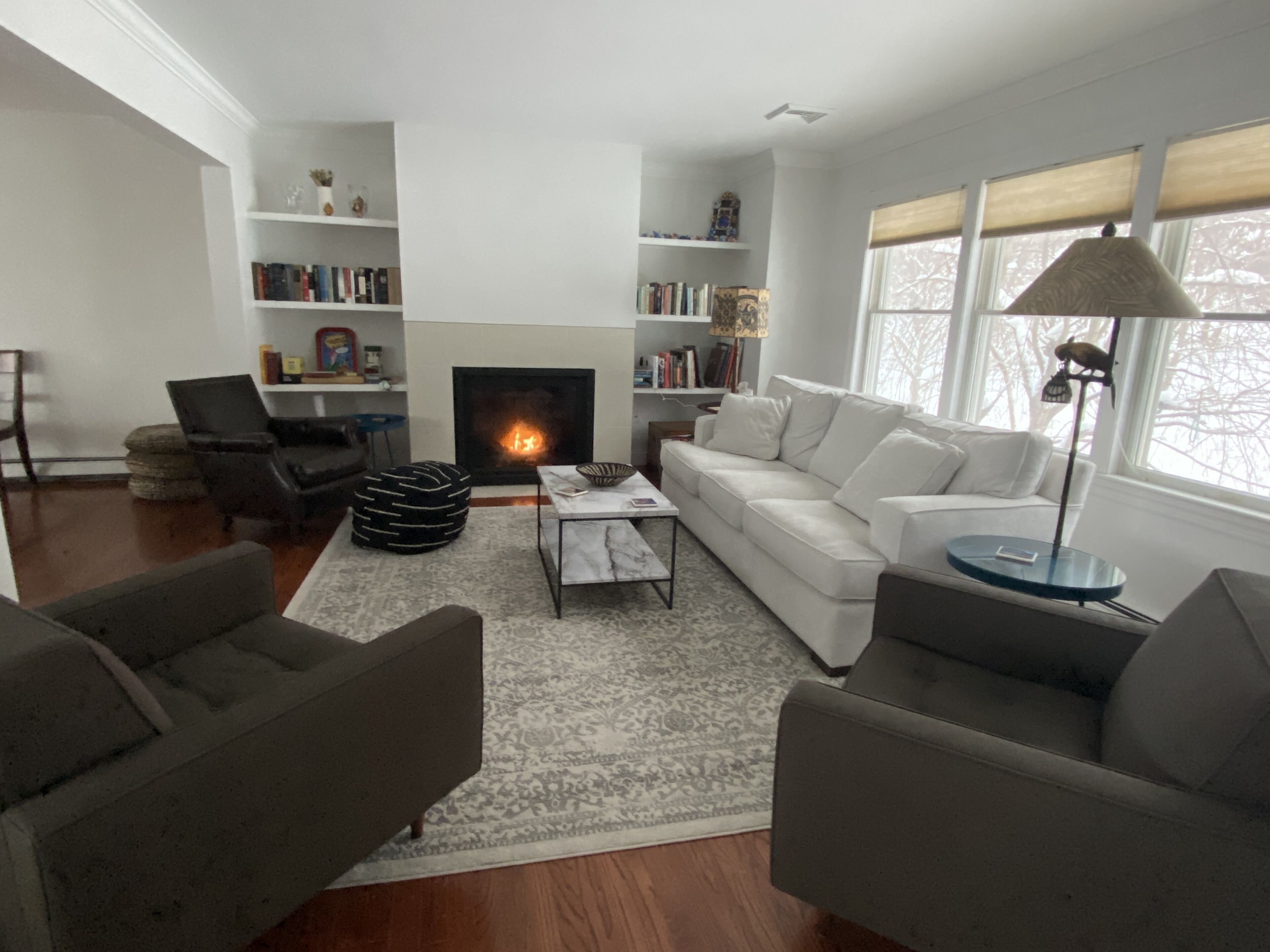 Modern, private, spacious vacation home, deck, mountain views, near Catamount