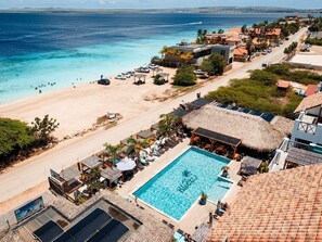 Vue sur la plage ou l’océan