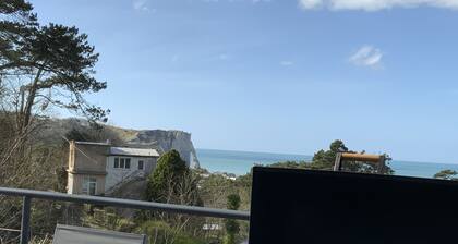 Villa Panorama, sea view and cliffs of Etretat