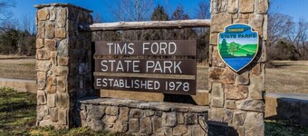 Tims Ford Lake! Modern farmhouse right across street from State Park
