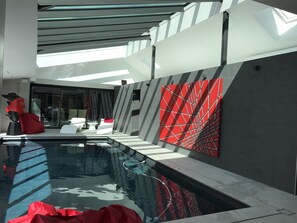 Indoor pool, a heated pool