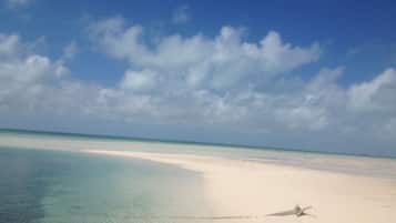 Na praia