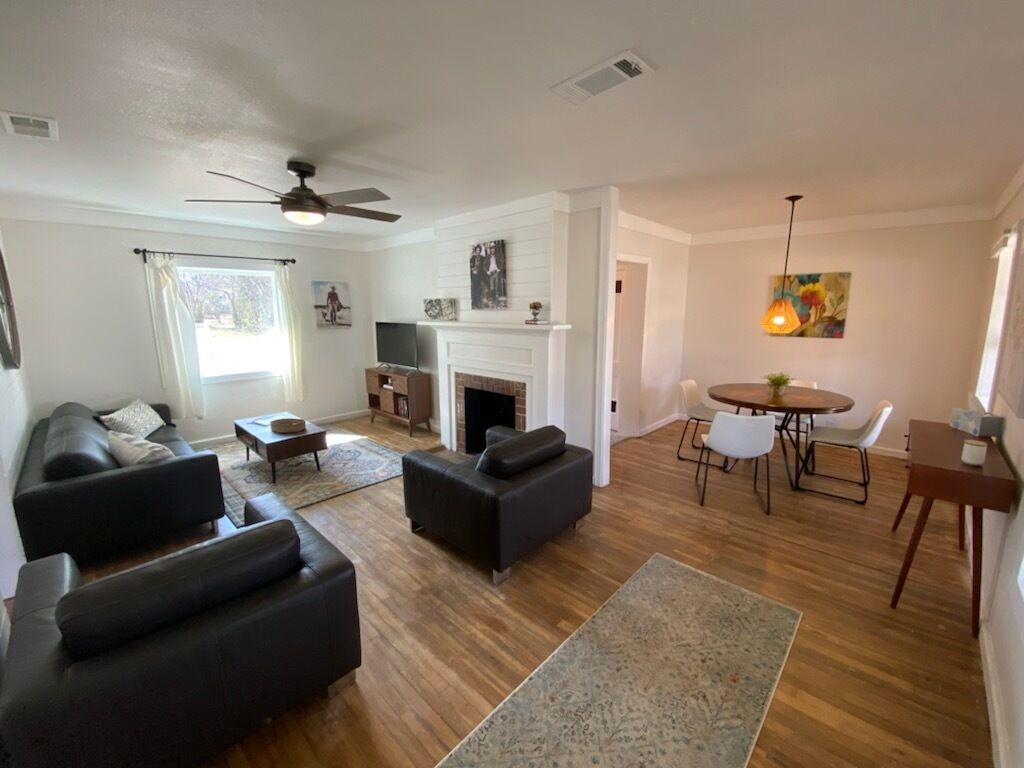 Hollywood House sits in a quiet neighborhood.