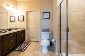 Combined shower/tub