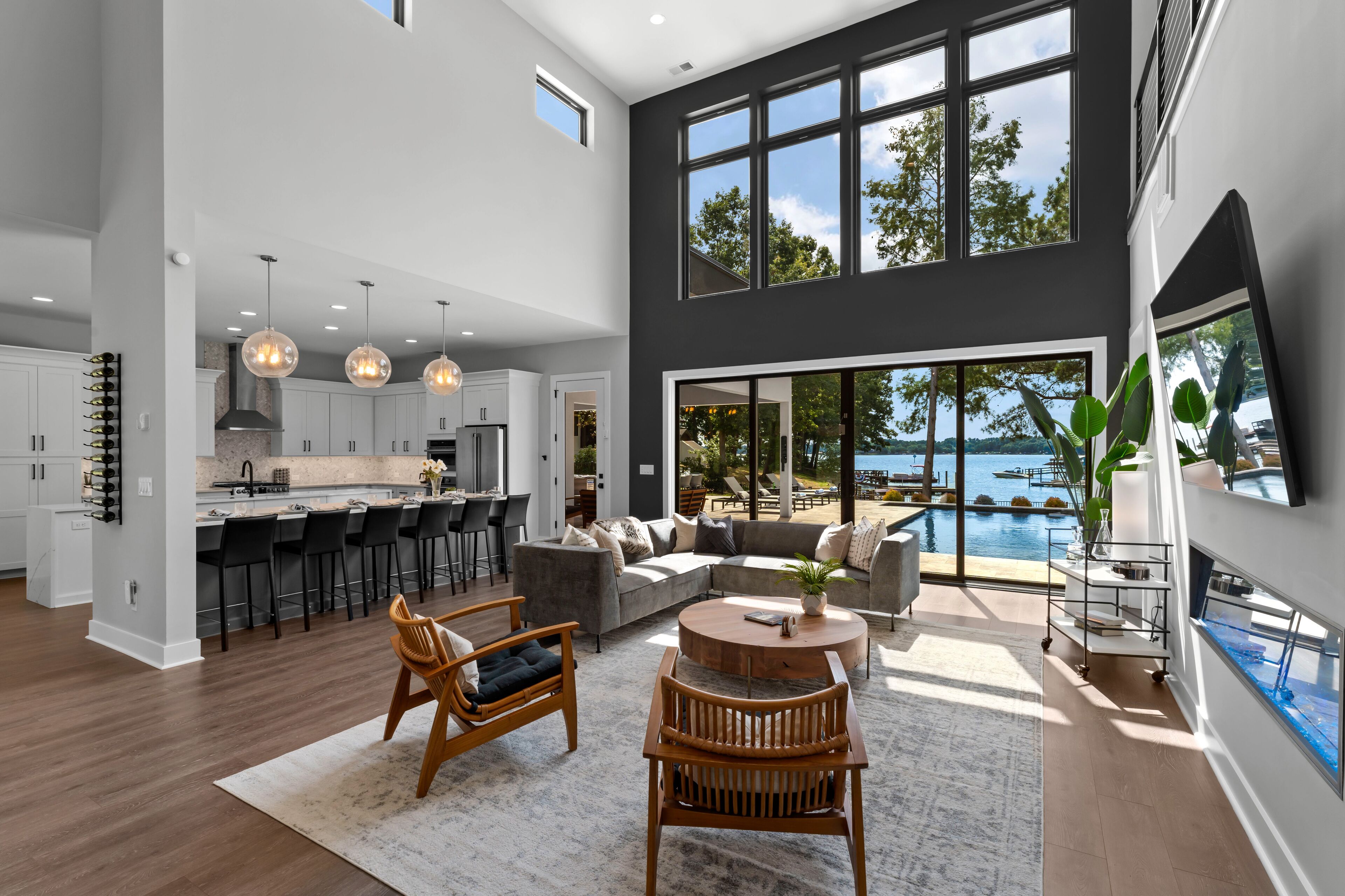 Smart TV, fireplace, table football, offices