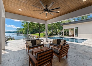 A heated pool
