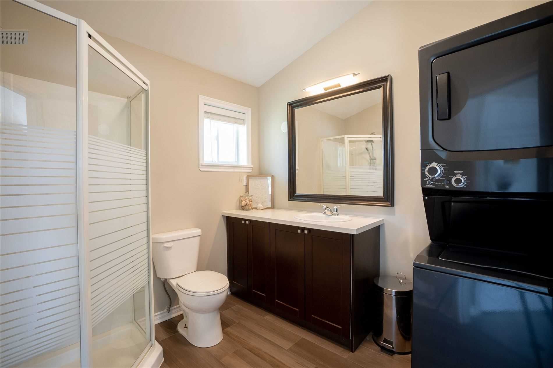 Shower, towels, soap, toilet paper