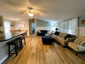 Smart TV, DVD player, table football