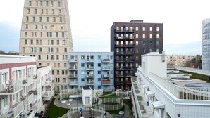 Departamento, 1 habitación, balcón, vista al jardín | Vista desde la propiedad