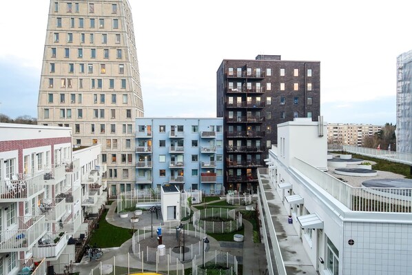 Lägenhet - 1 sovrum - balkong - utsikt mot trädgården | Utsikt från boendet