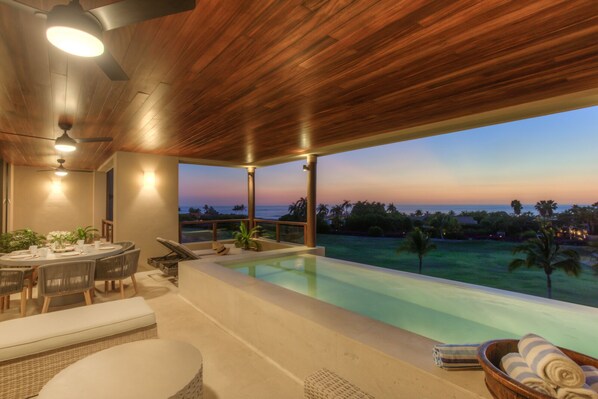 Outdoor pool, a heated pool - Ocean View 3 bds Marietas: Breakfast cooking+ Pool+ Gym inside PuntaMita (Punta de Mita)