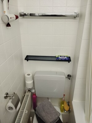 Hair dryer, towels