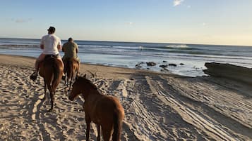 En la playa