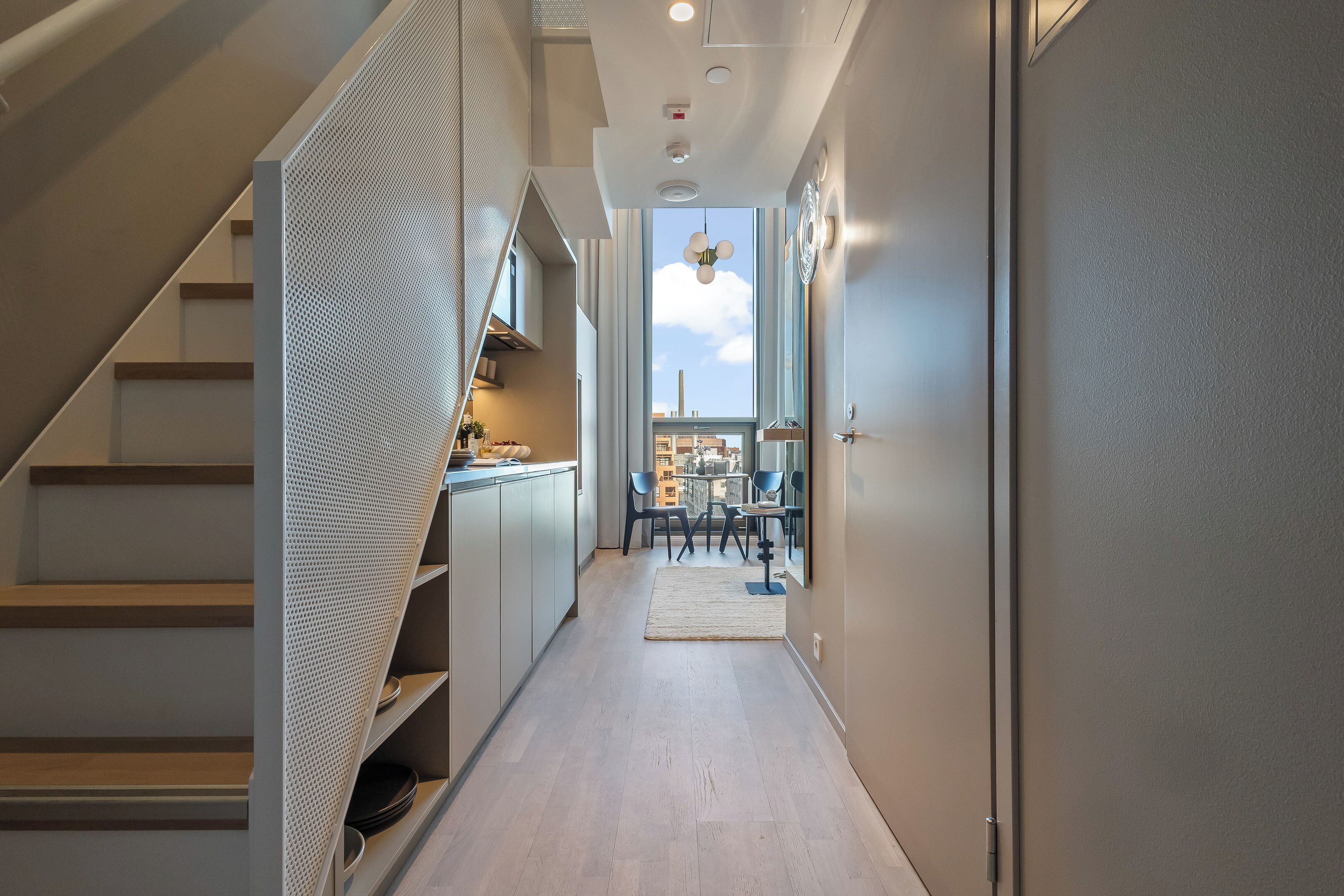 City Studio | Premium bedding, desk, laptop workspace, blackout curtains