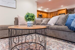 Smart TV, fireplace, table football, offices