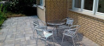 Quiet central location with parking lot