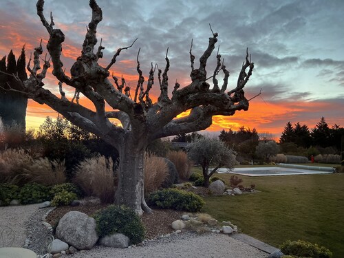 Spacious room decorated with charm and minimalism