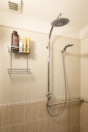 Dusche, Haartrockner, Bidet, Handtücher
