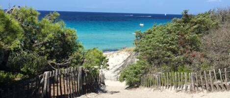 Beach nearby, sun-loungers