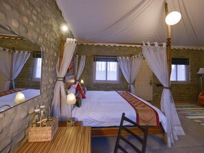 In-room safe, desk, bed sheets - Anand at the Satluj (Anandpur Sahib)