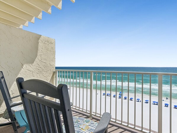 Furnished Balcony - Gulf Front View