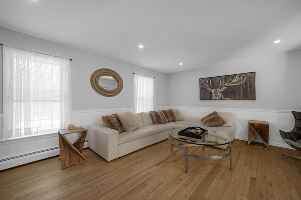 Smart TV, fireplace, video games, books
