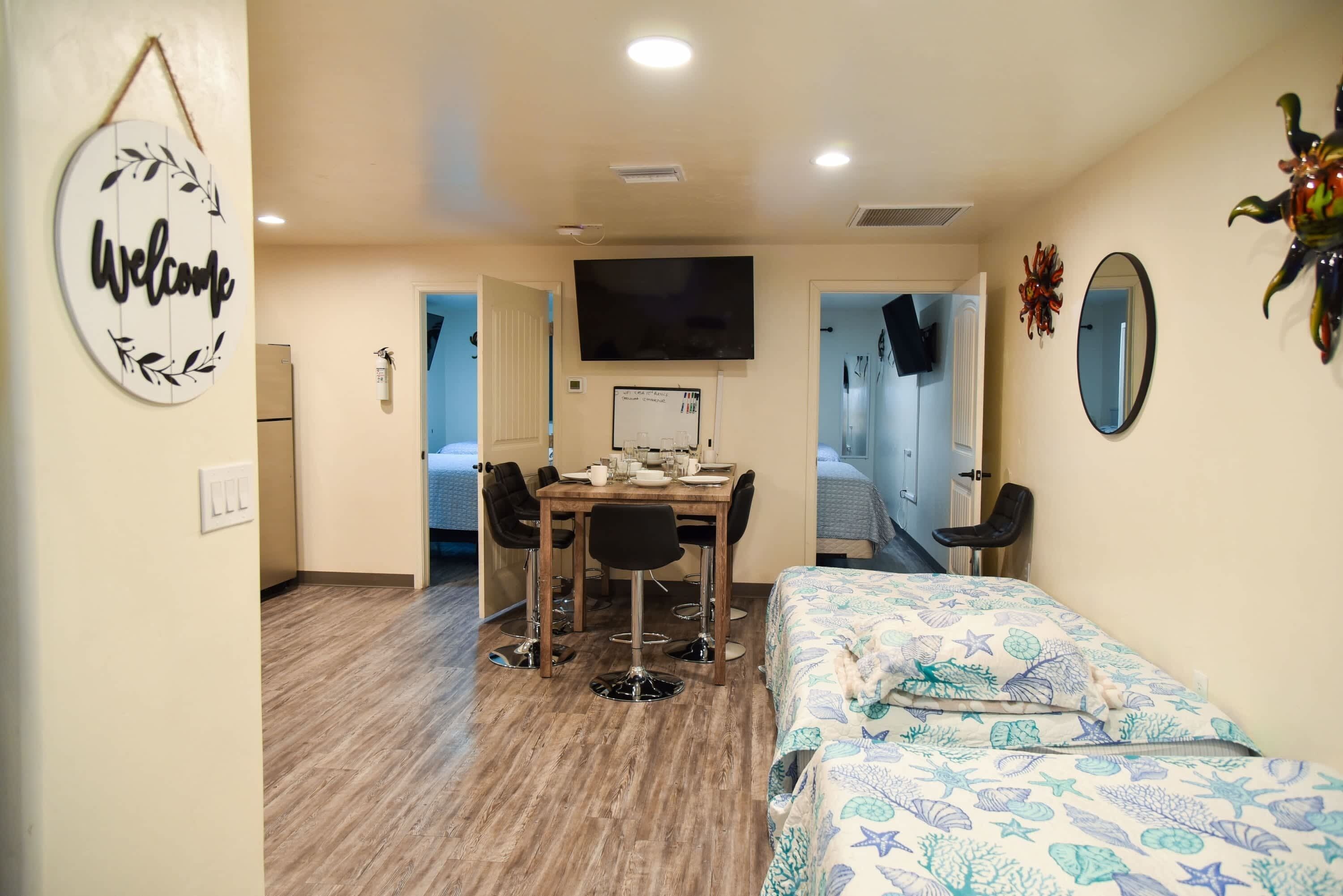 2 habitaciones y caja de seguridad en la habitación 