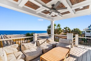 Terrace/patio - Estate with Private Pool Sleeps 28 Guests in Surfside Beach (Surfside Beach)