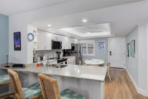 Fridge, microwave, oven, stovetop - Upgraded Walk Out Residence at Pointe Santo- Resort Amenities and Gulf Views! (Sanibel)