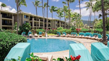 Piscine extérieure, piscine chauffée