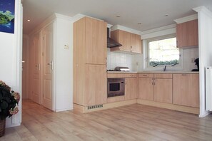 Fridge, microwave, dishwasher, toaster