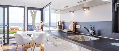 Dishwasher, toaster, high chair