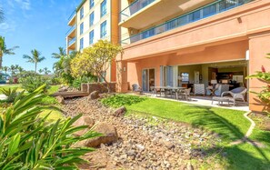Outdoor dining - KBM Resorts | FREE CAR | Honua Kai Konea | Remodeled 2-Bedroom Condo with Easy Pool Access! HKK-104 (Lahaina)