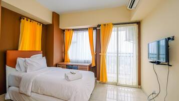 Kamar | 1 kamar tidur, Wi-Fi gratis, dan seprai linen