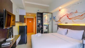 Kamar | 1 kamar tidur, Wi-Fi gratis, dan seprai linen