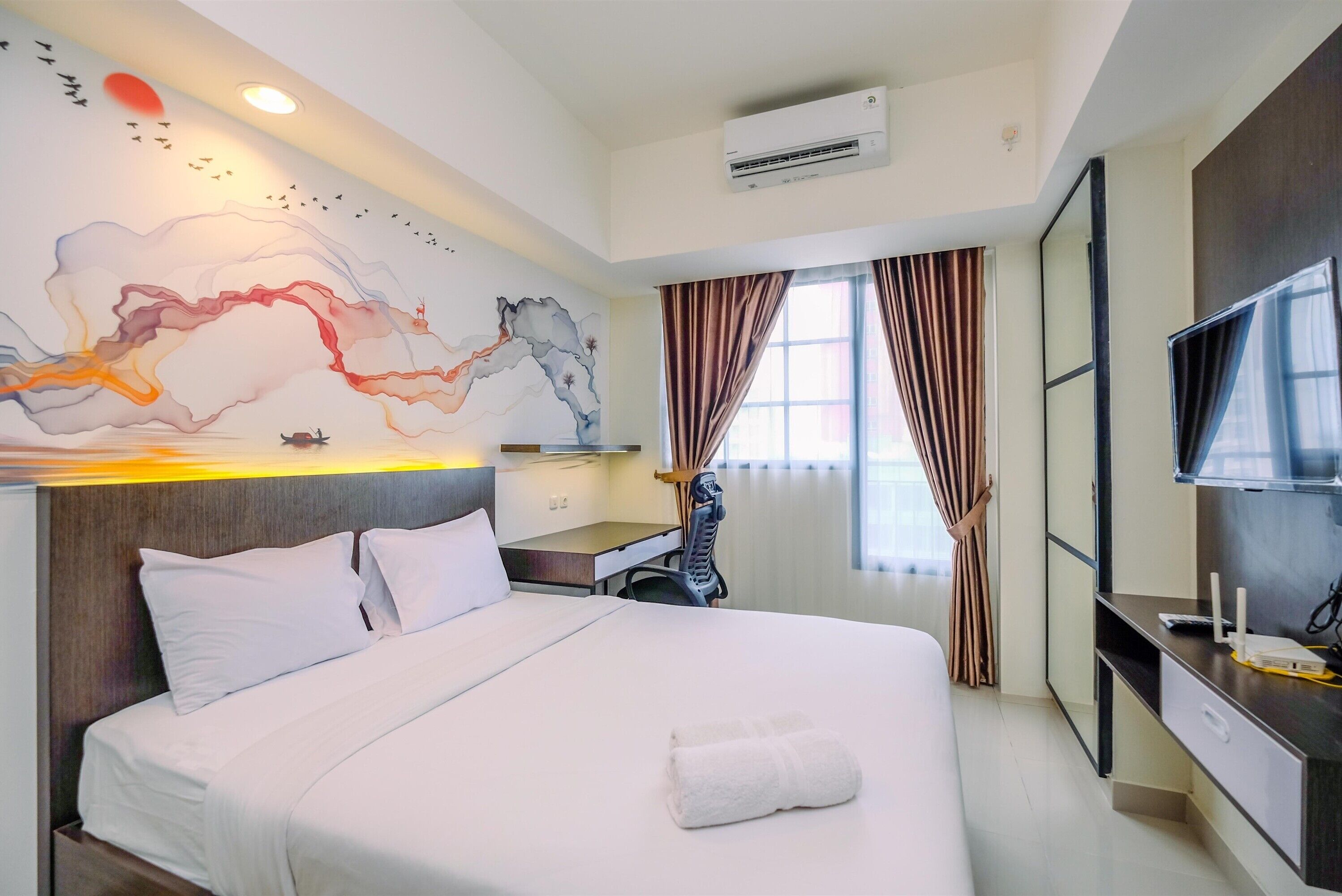 ルーム | 1 室のベッドルーム、WiFi (無料)、ベッドシーツ