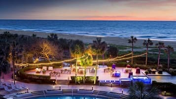 Piscina externa, piscina aquecida