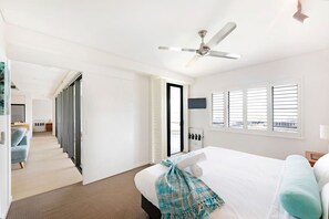 2 bedrooms, desk, iron/ironing board, travel cot