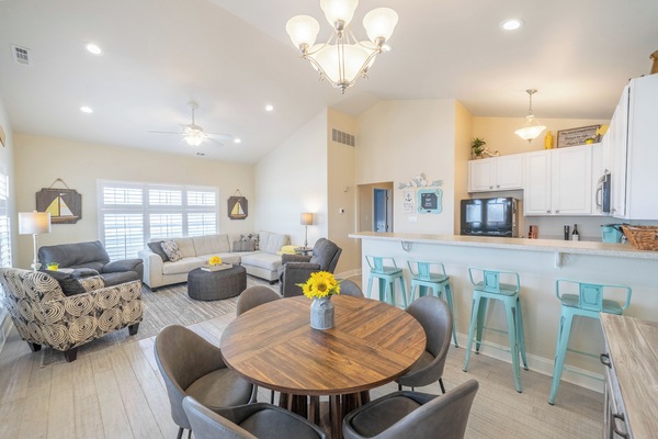 Spacious open floor plan