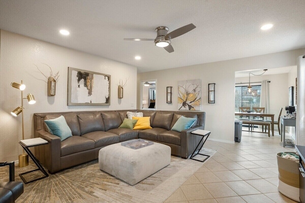 Living room with ample seating