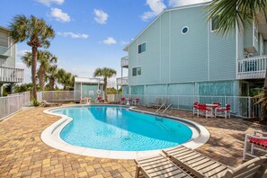 A heated pool