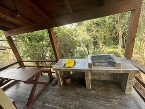 Outdoor dining - Cabaña con jacuzi en mazamitla (Mazamitla)