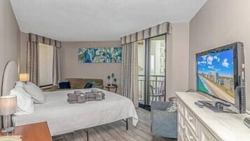 1 slaapkamer, een strijkplank/strijkijzer, wifi, beddengoed