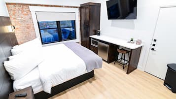 1 slaapkamer, een bureau, gratis wifi, beddengoed