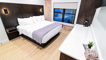 1 slaapkamer, een bureau, gratis wifi, beddengoed