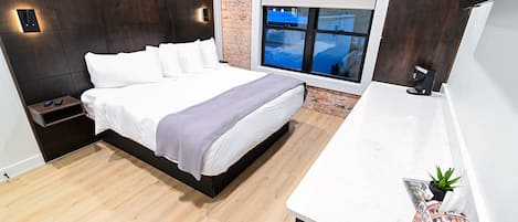 1 slaapkamer, een bureau, gratis wifi, beddengoed