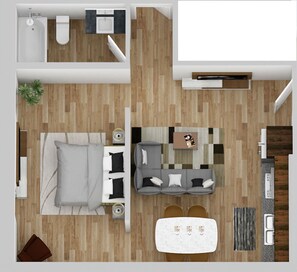 Floor plan - Sun Valley Theme: Suites of Lava #12 (Lava Hot Springs)