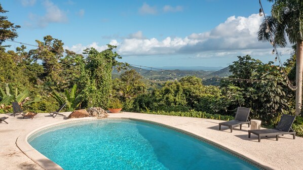 Vue sur le paysage depuis l’hébergement 