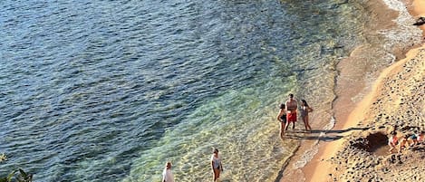 Beach nearby, sun-loungers