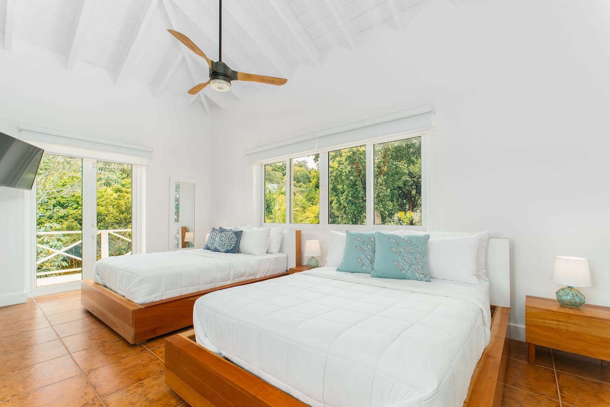 Double Queen Suite | 2 bedrooms, premium bedding, down duvets, in-room safe